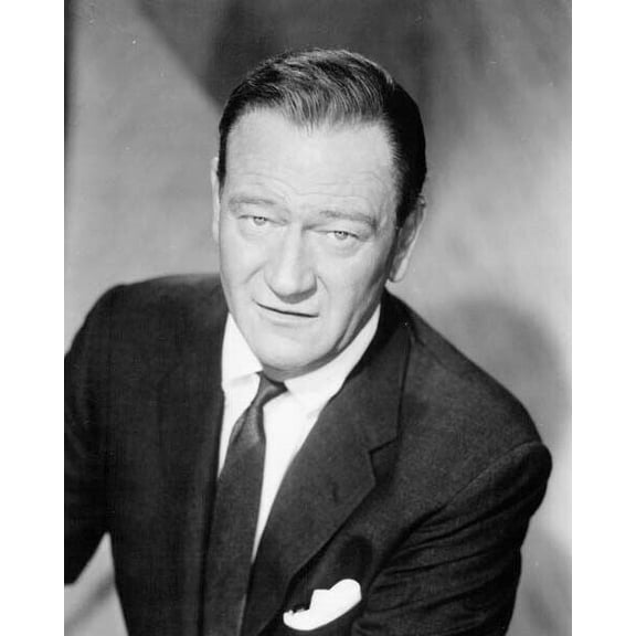 John Wayne The Duke looks suave in suit in this 1961 studio portrait 8x10 photo
