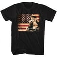 thumbnail image 1 of John Wayne Tin Sign Black Adult T-Shirt, 1 of 2