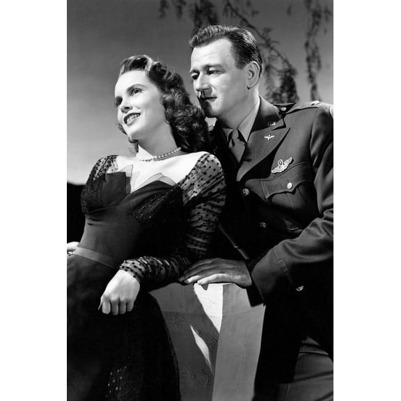 John Wayne and Janet Leigh in Jet Pilot rare portrait 24x36 Poster