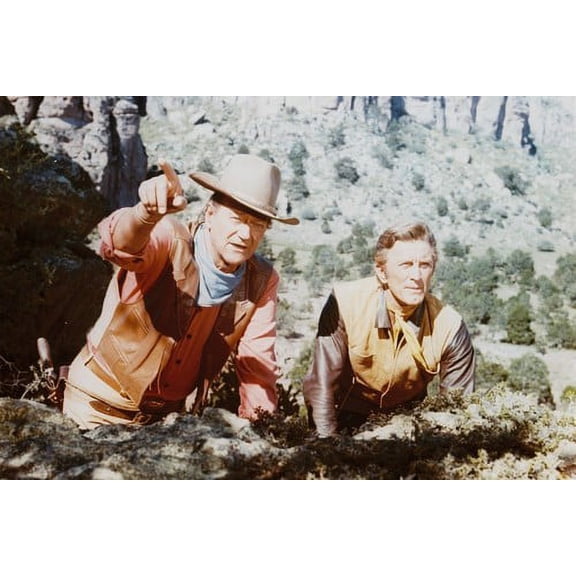 John Wayne and Kirk Douglas The War Wagon 24x36 Poster