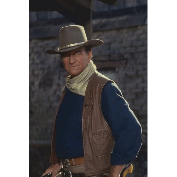John Wayne in El Dorado hand on gunbelt rare portrait 24x36 Poster