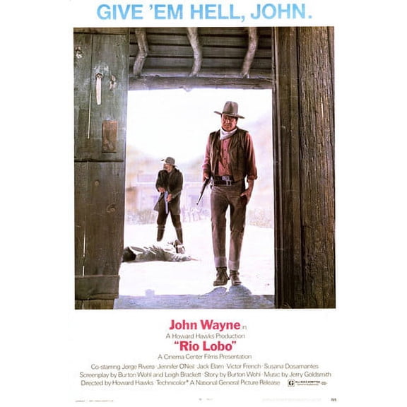 John Wayne in Rio Lobo Give 'Em Hell John! 24x36 Poster