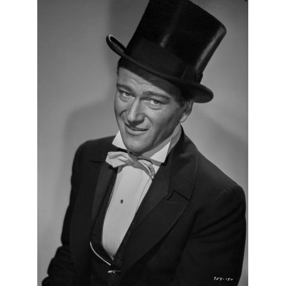 John Wayne portrait in a top hat Photo Print (8 x 10)