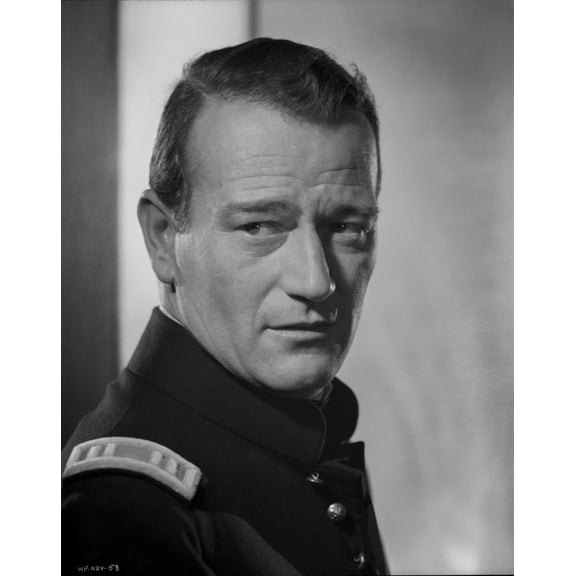 John Wayne wearing a Military Uniform Portrait Photo Print (24 x 30)