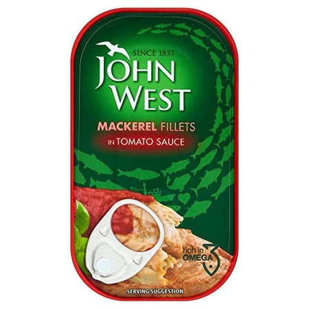 John West Mackerel Fillet In Tomato 125g x 10