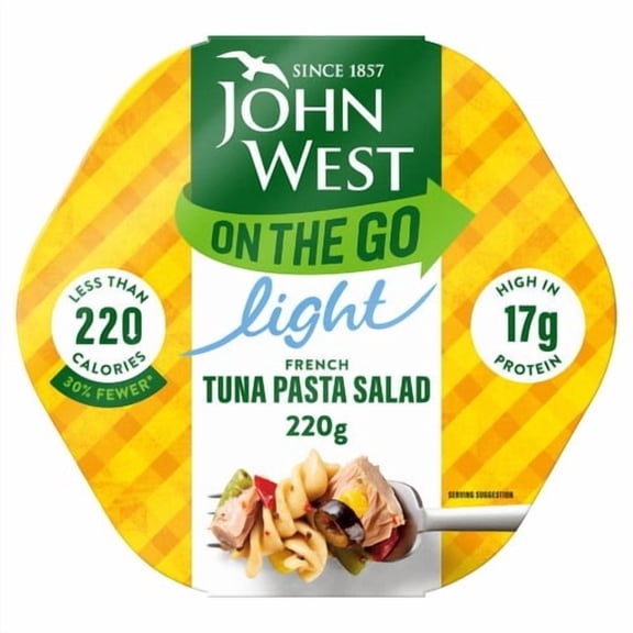 John West On The Go French Tuna Pasta Salad 220g, British Import (Pack of 3)