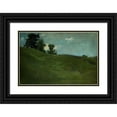 thumbnail image 1 of John White Alexander 24x17 Black Ornate Framed Double Matted Museum Art Print Titled: Landscape, Cornish, N.H. (ca. 1890), 1 of 5