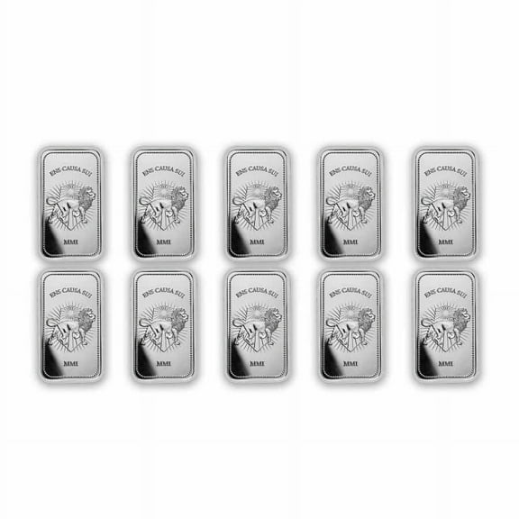 John Wick 1 oz Silver Continental Bar - Lot of 10