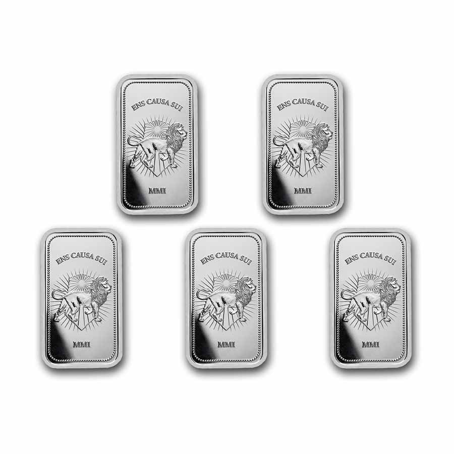 John Wick 1 Oz Silver Continental Bar Lot Of 5