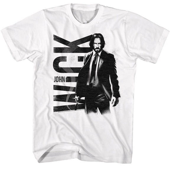 John Wick BW John Wick White T-Shirt