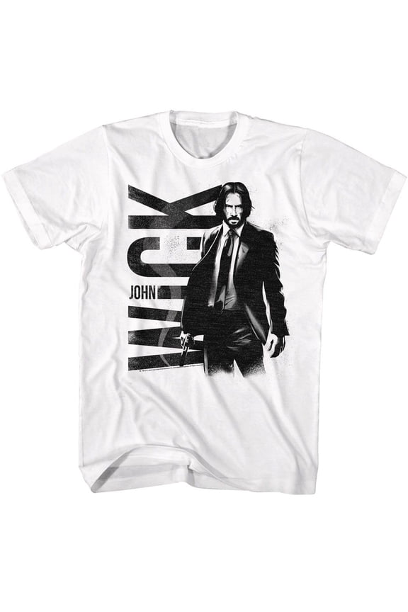 John Wick BW John Wick White T-Shirt
