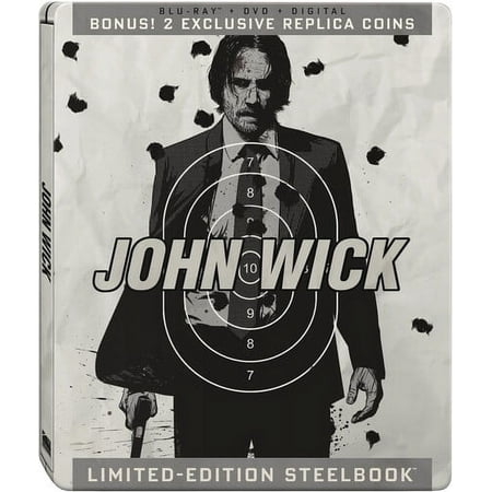 John Wick (Blu-ray + DVD + Digital Copy + Gift With Purchase) (Steelbook) (Walmart Exclusive)