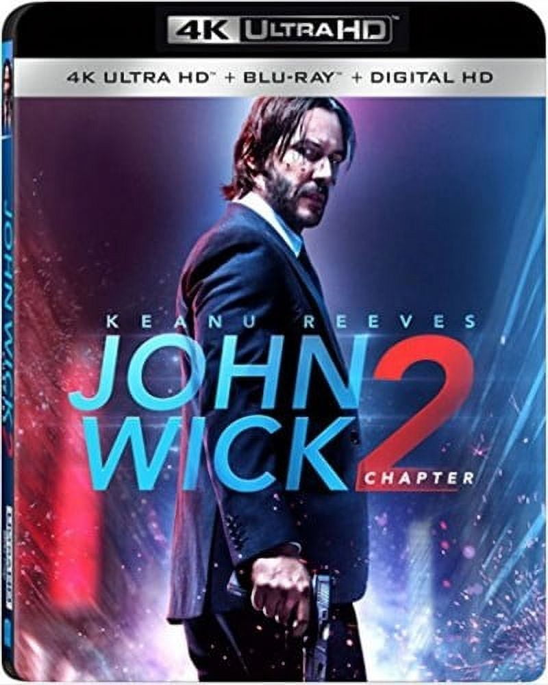 John Wick Chapter 2 4K Ultra HD Blu ray Lions Gate Action Adventure Walmart