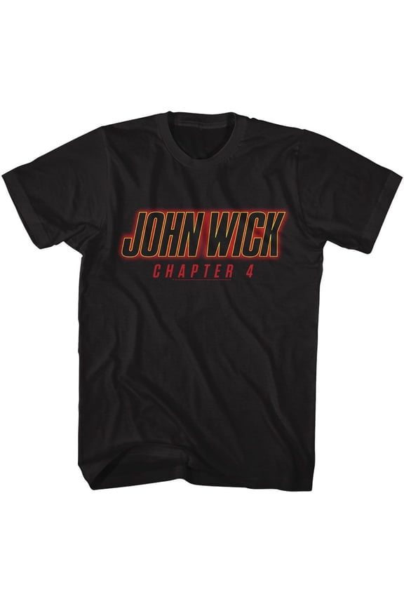 John Wick Chapter 4 Logo Black Adult T-Shirt