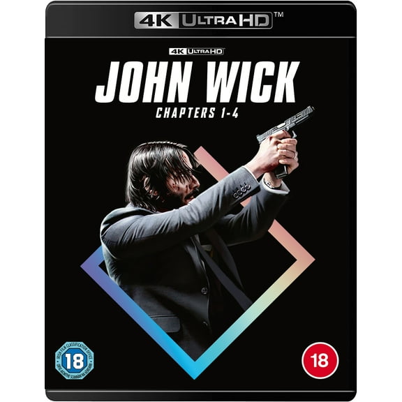 John Wick: Chapters 1-4 Blu-ray + 4K Ultra HD Region Free