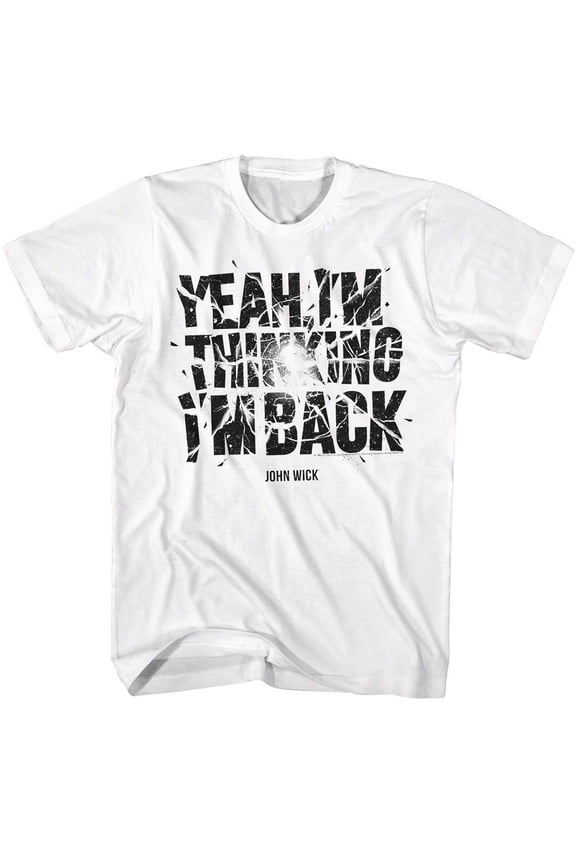 John Wick Explosive Text White T-Shirt