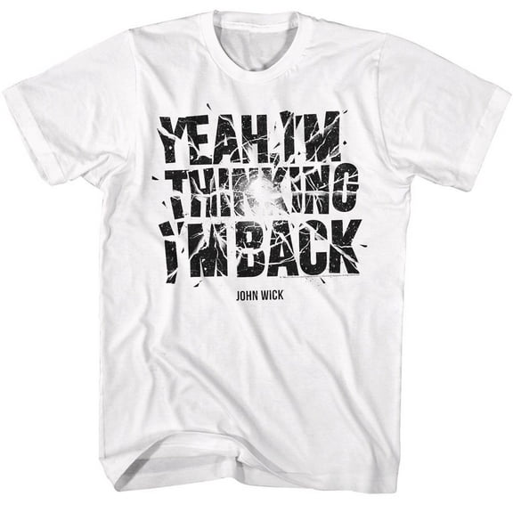John Wick Explosive Text White T-Shirt
