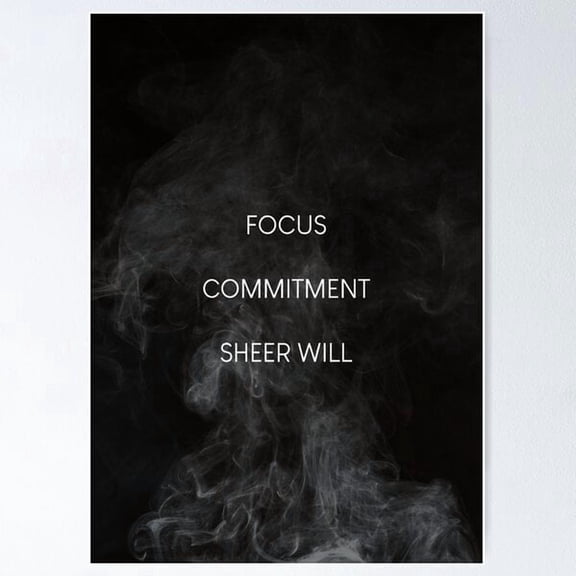 John Wick Focus Commitment Sheer Will Poster Wall Art Modern Wall Decor For Living Room Bedroom