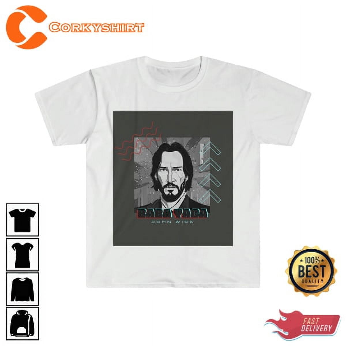 John Wick Keanu Reeves Action Movie Tshirt - Walmart.com