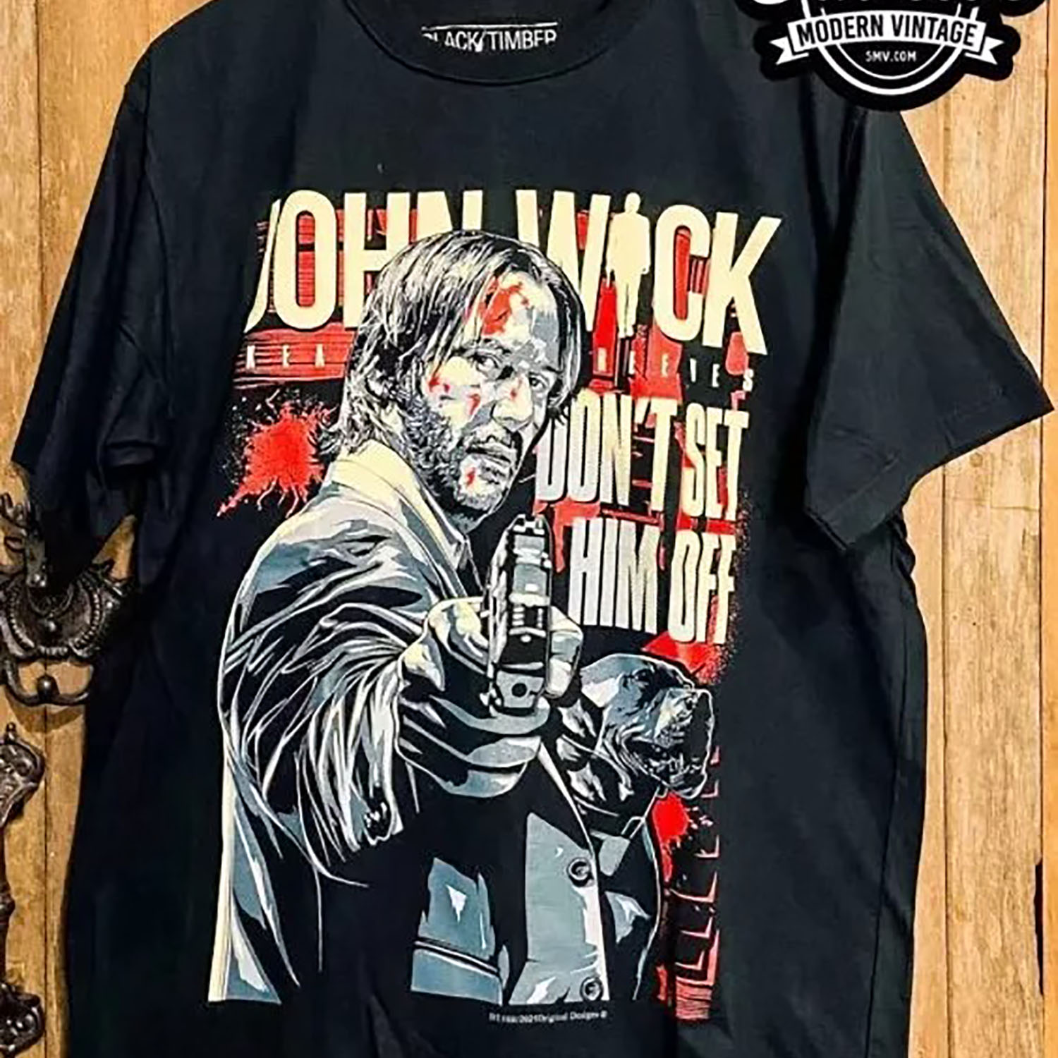 T-shirt John Wick Personnalisé - Marque Gildan - Taille Au Choix (XL, L, M, 2XL) - Noir