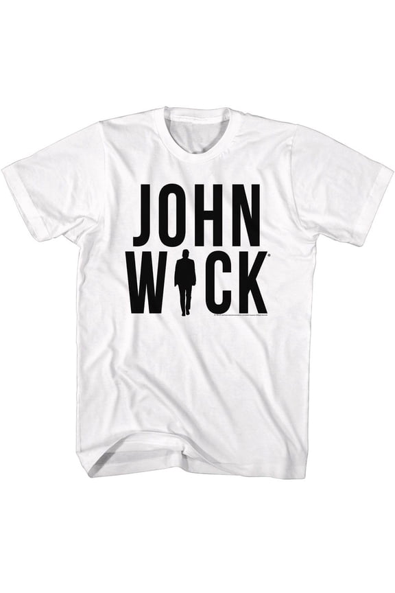 John Wick Silhouette Logo White T-Shirt