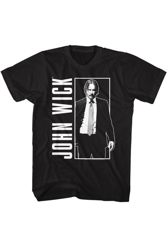 John Wick Simple BW Black T-Shirt