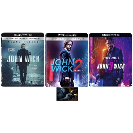 John Wick Trilogy One Two Three (Ultra HD 4K, Blu Ray)