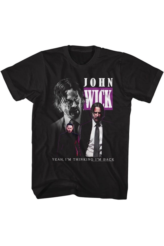 John Wick Triple Wick Black Adult T-Shirt