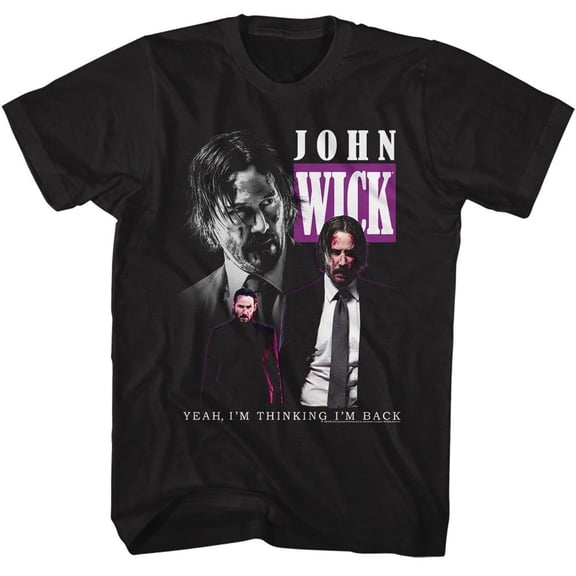 John Wick Triple Wick Black Adult T-Shirt