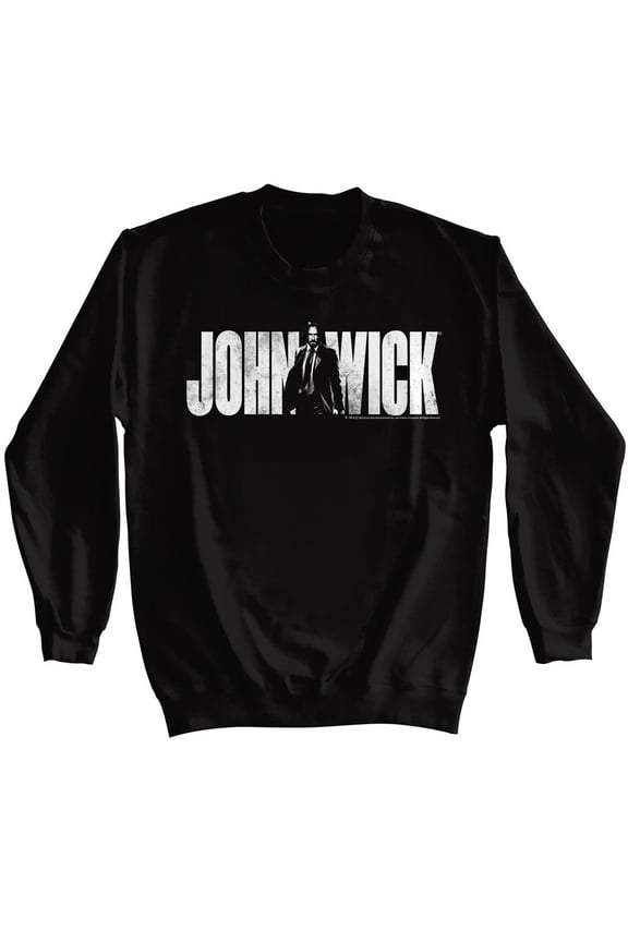 John Wick With Name Black Sweatshirt