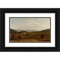 thumbnail image 1 of John William Casilear 18x12 Black Ornate Wood Framed Double Matted Museum Art Print Titled - Landscape (C.1870), 1 of 5