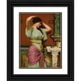thumbnail image 1 of John William Godward 12x14 Black Ornate Wood Framed Double Matted Museum Art Print Titled: Julia (1914), 1 of 5