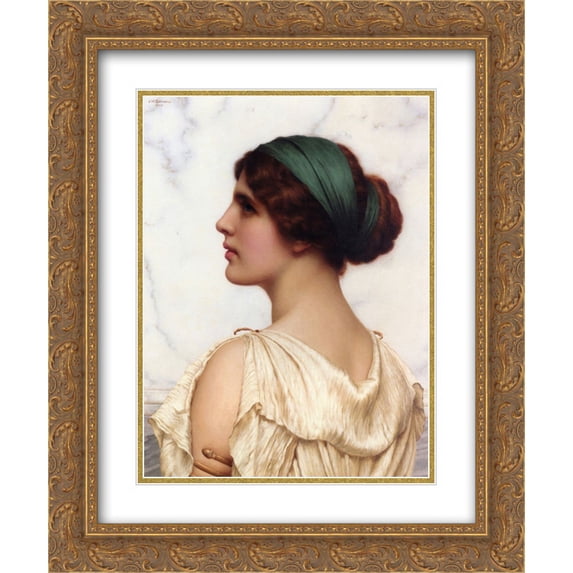 John William Godward 2x Matted 20x24 Gold Ornate Framed Art Print 'Atalanta'