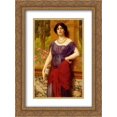thumbnail image 1 of John William Godward 2x Matted 20x24 Gold Ornate Framed Art Print 'Tympanistria', 1 of 2