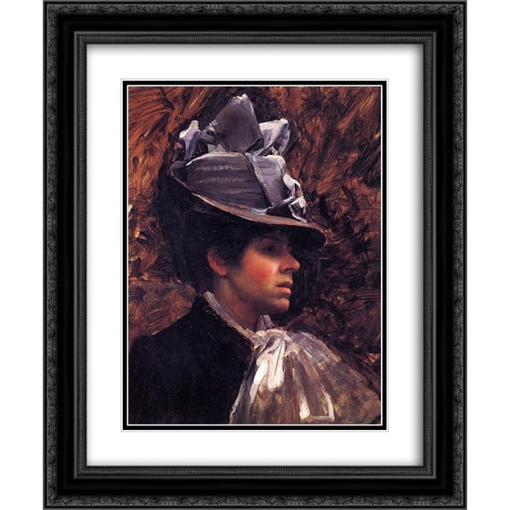 John William Waterhouse 2x Matted 20x24 Black Ornate Framed Art Print 'Esther Kenworthy'