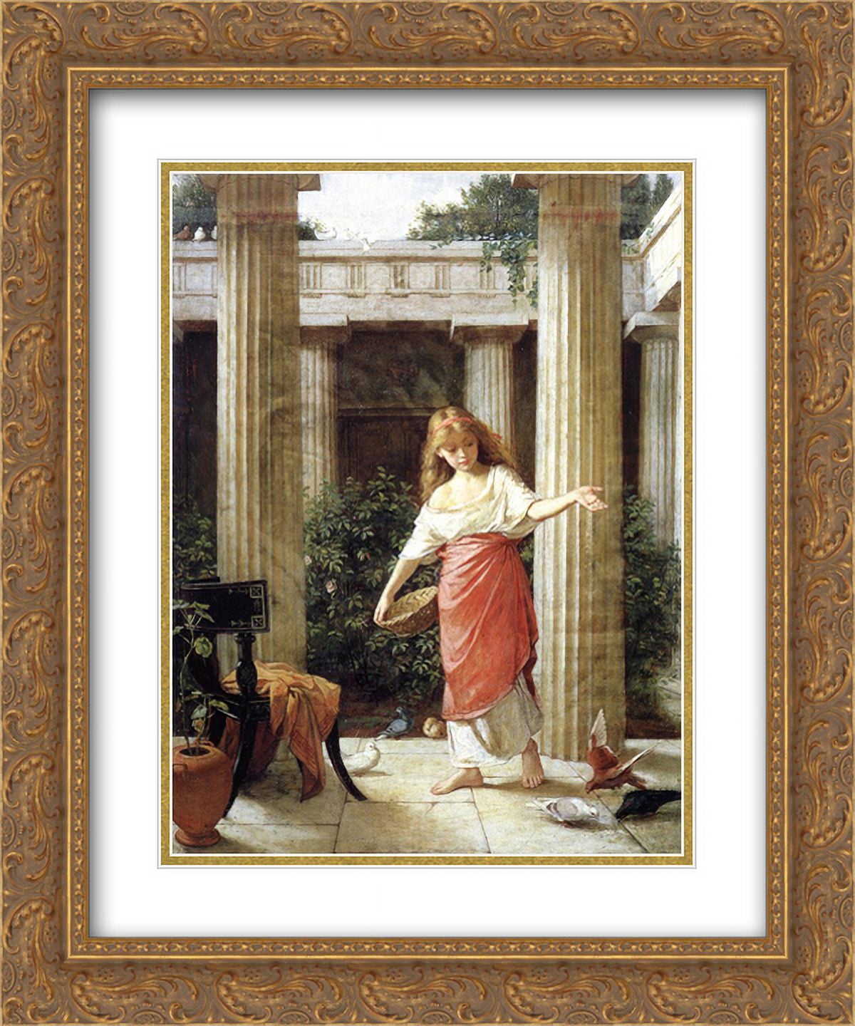 John William Waterhouse 2x Matted 20x24 Gold Ornate Framed Art