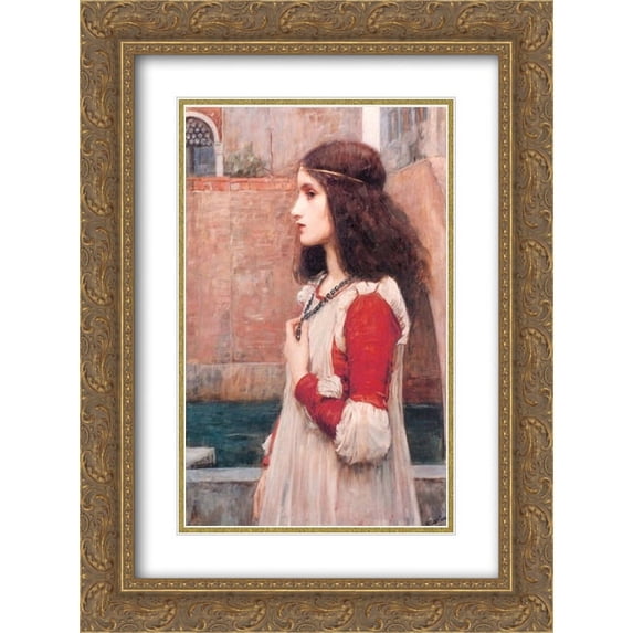 John William Waterhouse 2x Matted 20x24 Gold Ornate Framed Art Print 'Juliet '