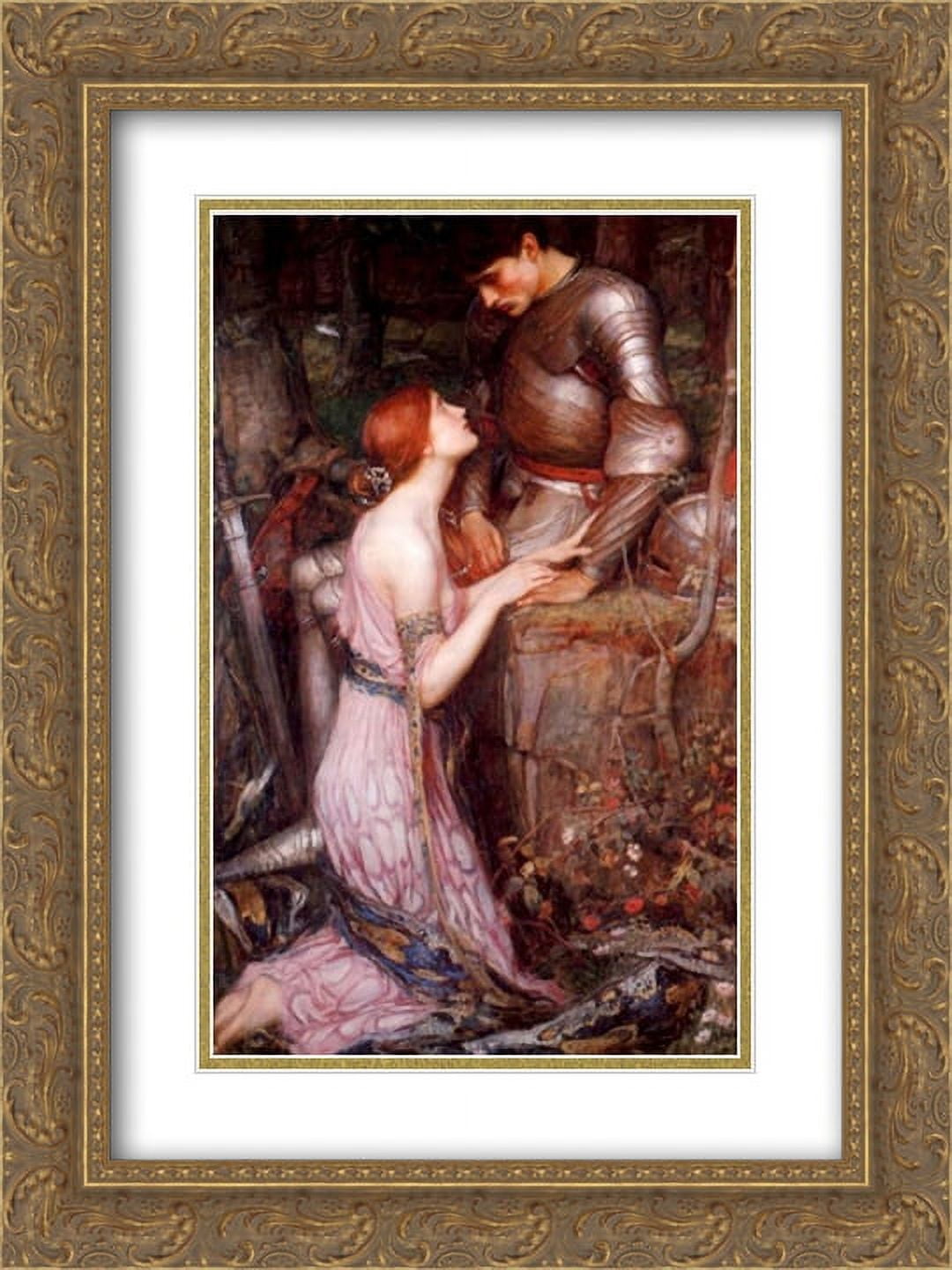 John William Waterhouse 2x Matted 20x24 Gold Ornate Framed Art Print 'Lamia  and the Soldier' - Walmart.com, image size:1080x1440
