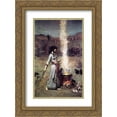 thumbnail image 1 of John William Waterhouse 2x Matted 20x24 Gold Ornate Framed Art Print 'The Magic Circle', 1 of 2