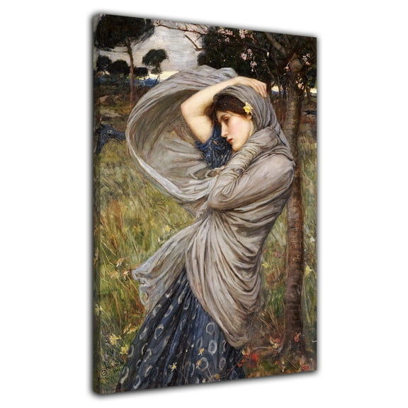 John William Waterhouse Art Painting Boreas Classical Greek Mythology Poster Wall Art Decoration Painting Picture Print Canvas Art Poster Room Aesthetic Living Room Decor Poster