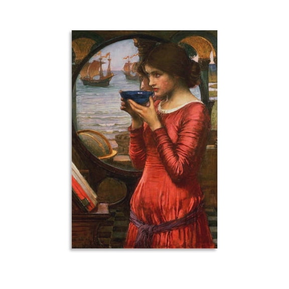 John William Waterhouse The Destiny Art Poster Art Poster Canvas Painting Decor Wall Print Photo Gifts Home Modern Decorative Posters 12x18inch(30x45cm)