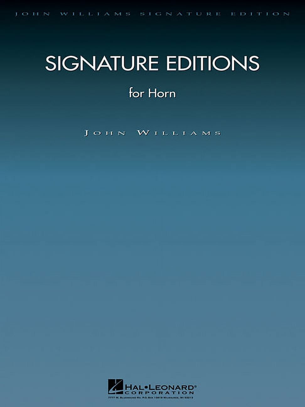 John Williams Signature Editions Signature Editions for Horn - John ...