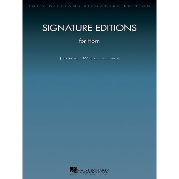 John Williams Signature Editions Signature Editions for Horn - John ...