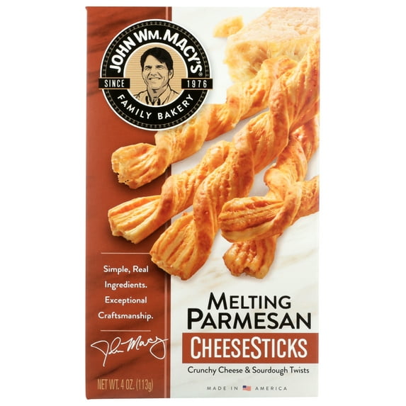 John Wm Macy'S Melting Parmesan Cheese Sticks, 4 Oz