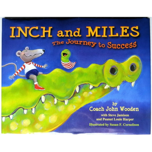 John Wooden Signed Autographed Children's Book Inch and Miles UCLA Beckett COA