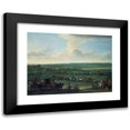 thumbnail image 1 of John Wootton 24x19 Black Modern Framed Museum Art Print Titled - George I at Newmarket, 4 or 5 October, 1717 (ca. 1717), 1 of 5