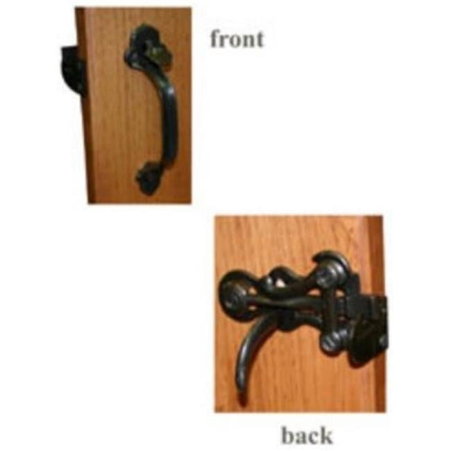 Antique Iron Manual Thumblatch Door Handle Set