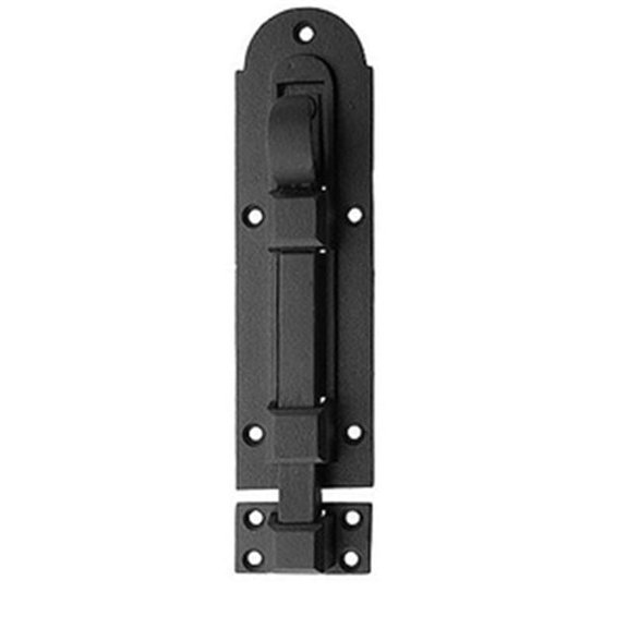 John Wright 88-501 7.75 in. Cast Iron Talon Shutter Bolt with Black Primer Finish