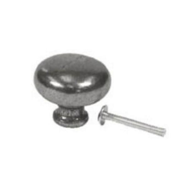 John Wright 88-700 1.25 in. Round Knob Nickel Finish - no machined back