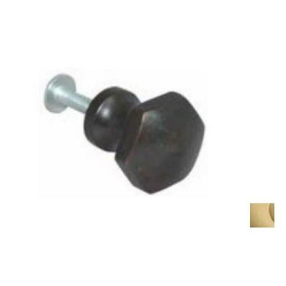 John Wright 88-736.75 in. Hex Knob Faux Brass